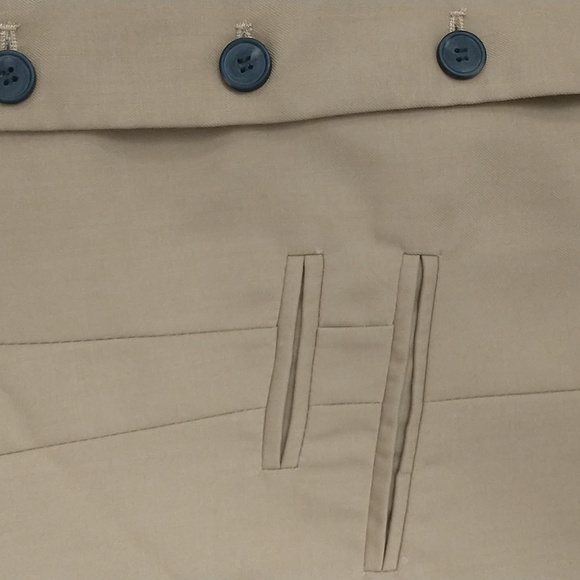 Khaki Vest Button Front Classic Waistcoat Lined & Washable Unisex 36" Chest - Picture 6 of 10